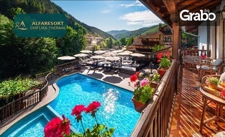 изображение за оферта Отдих край Троян: Нощувка със закуска и вечеря, плюс релакс зона и басейн, от Хотел Алфарезорт Термал Чифлик***, с. Чифлика