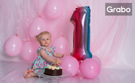 изображение за оферта За специалния ден: Smash cake фотосесия с 15 обработени кадъра, от ADARA studio