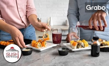 изображение за оферта Екзотична кухня за вкъщи: Суши сет по избор, от Sushi Express