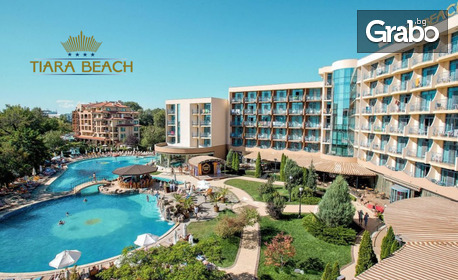 изображение за оферта През Юни в Слънчев бряг: Нощувка на база All Inclusive в двойна стая, студио или апартамент, плюс басейни и аквапарк, от Хотел Тиара Бийч****