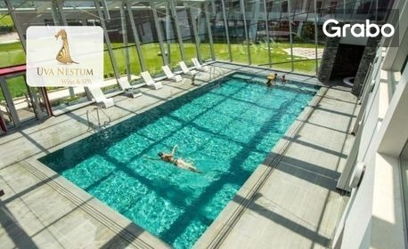 изображение за оферта SPA почивка край Гоце Делчев: Нощувка със закуска, релакс зона, разходка из избата на комплекса и безплатно настаняване на дете до 12г, от Uva Nestum Wine & SPA*****